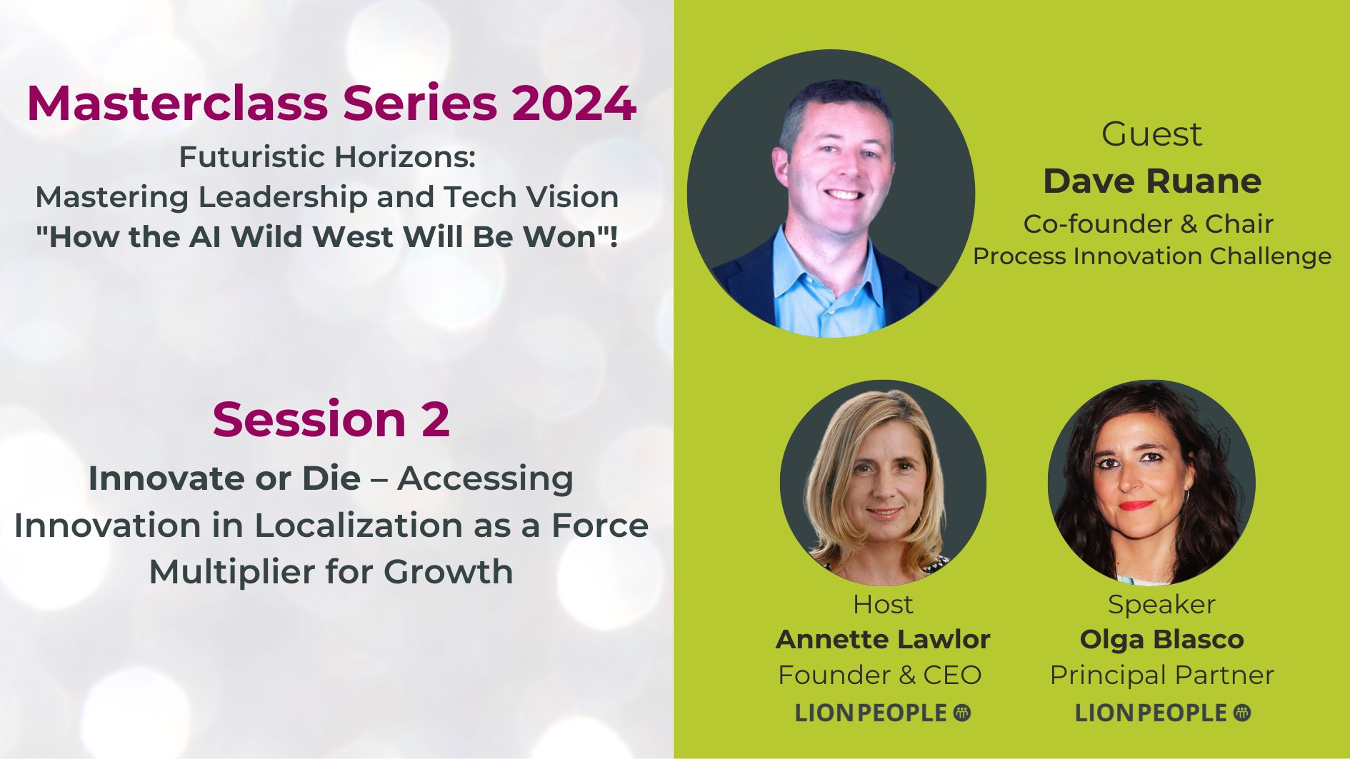 Innovate or Die – Accessing Innovation in Localization as a Force Multiplier for Growth