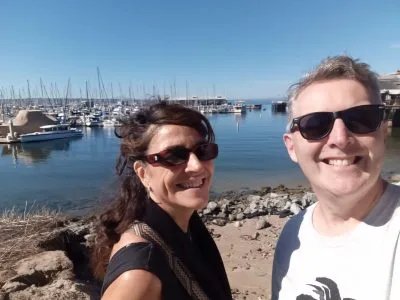 Olga and Dave at Monterey Bay, LocWorld54